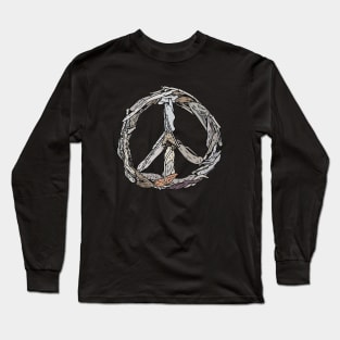 Driftwood Peace Sign Long Sleeve T-Shirt